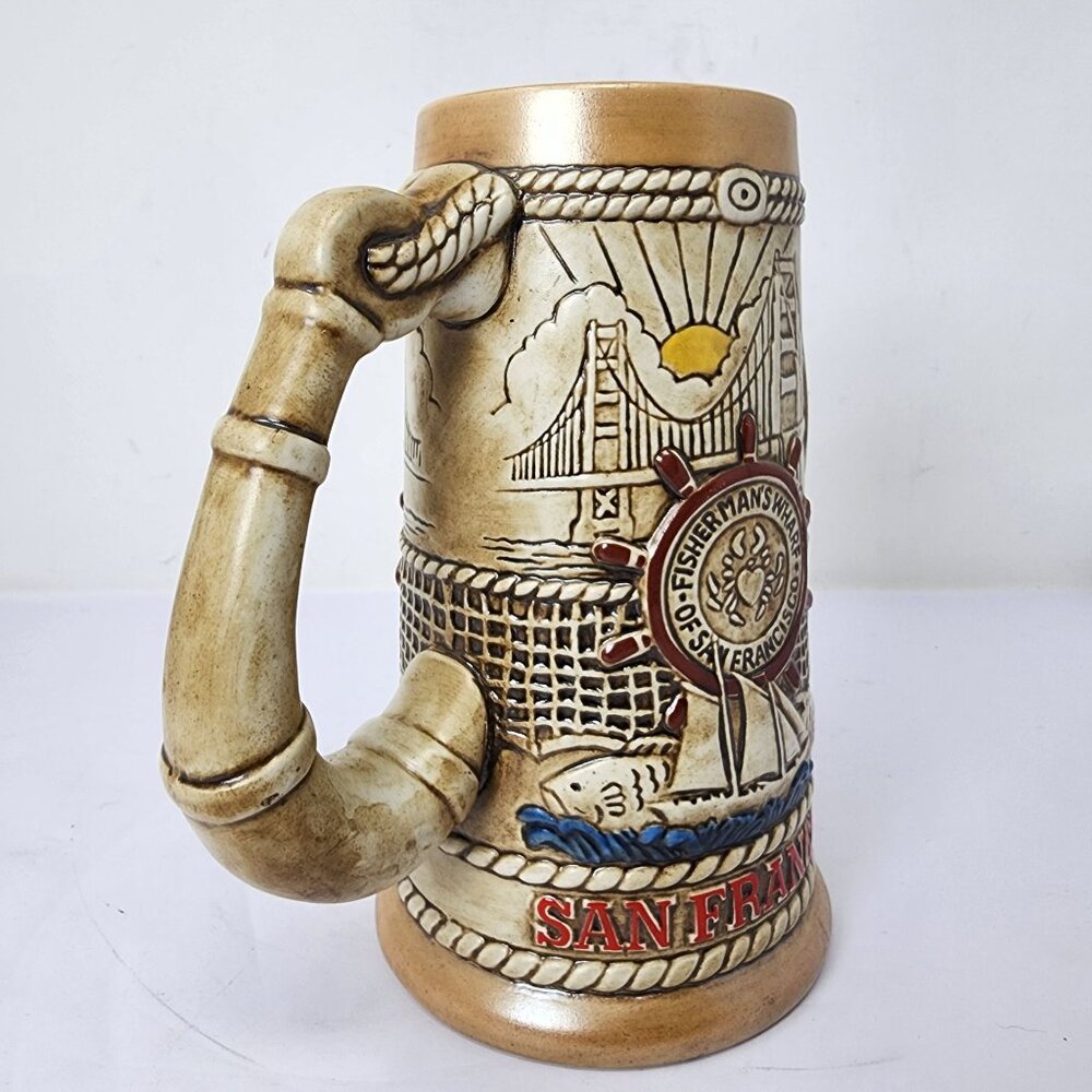 Vintage Budweiser Limited Edition San Francisco Ceramic Beer Stein - Picture 13 of 13